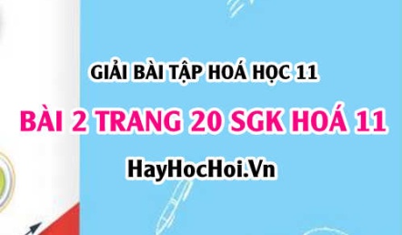 Giải bài 2 trang 20 SGK Hoá 11: Phản ứng trao đổi ion trong dung dịch chất điện li
